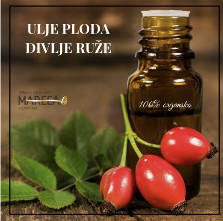 ULJE PLODA DIVLJE RUŽE HLADNO CEĐENO 30ML, ŠIPAK, MUŠKATNA RUŽA ROSEHIP OIL COLD PRESSED ORGANIC