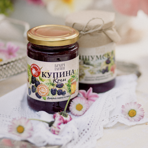 Kupina Krem – bez semena – divlja nana i med