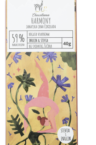 Harmony čokolada bez šećera-Inulin+stevia 40g