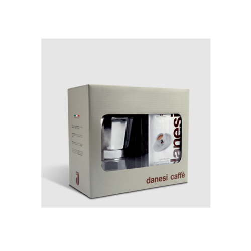 Danesi poklon trio - moka pot plus 2 X 250 g Classico mlevena